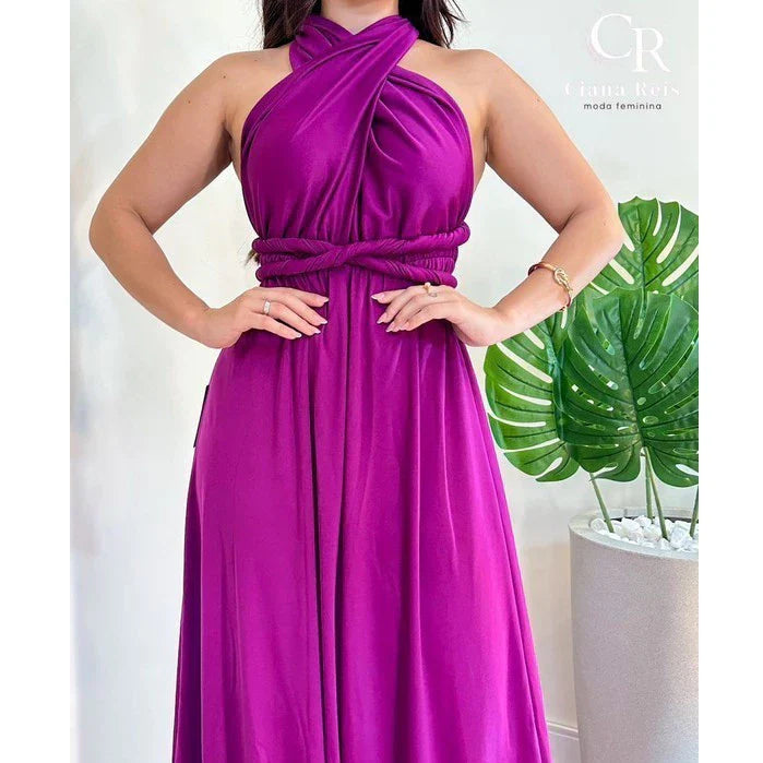 vestido Longo Várias Formas Infinity Multiformas Multiuso Festas Casamento Madrinhas Formatura