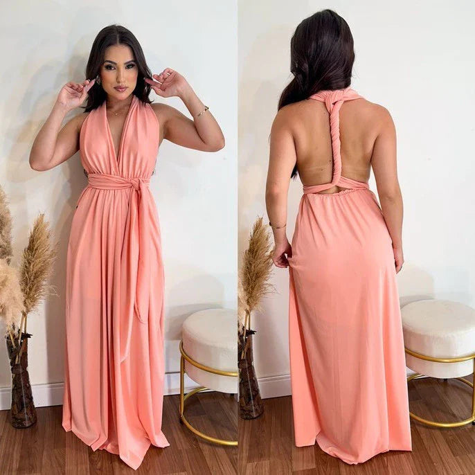 vestido Longo Várias Formas Infinity Multiformas Multiuso Festas Casamento Madrinhas Formatura