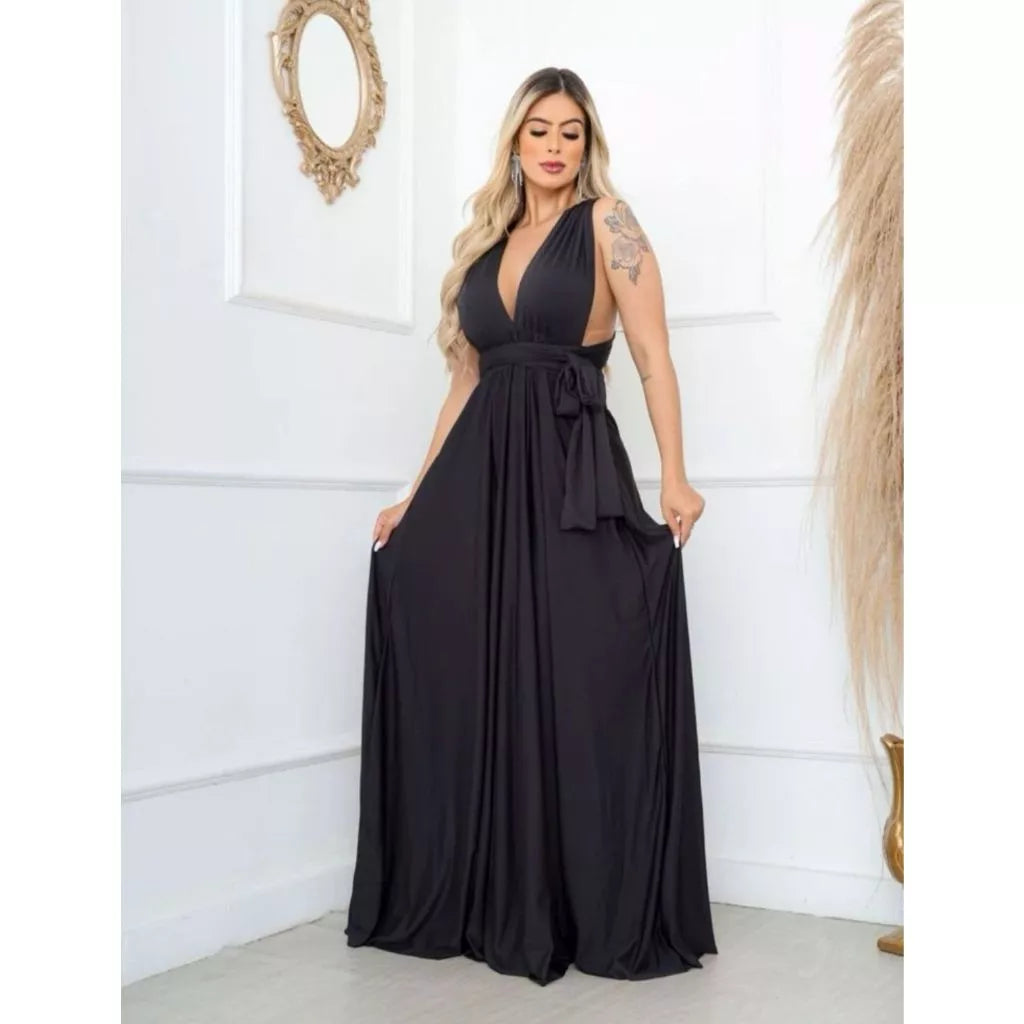 vestido Longo Várias Formas Infinity Multiformas Multiuso Festas Casamento Madrinhas Formatura