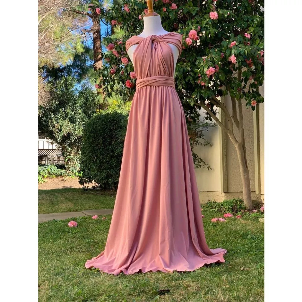vestido Longo Várias Formas Infinity Multiformas Multiuso Festas Casamento Madrinhas Formatura