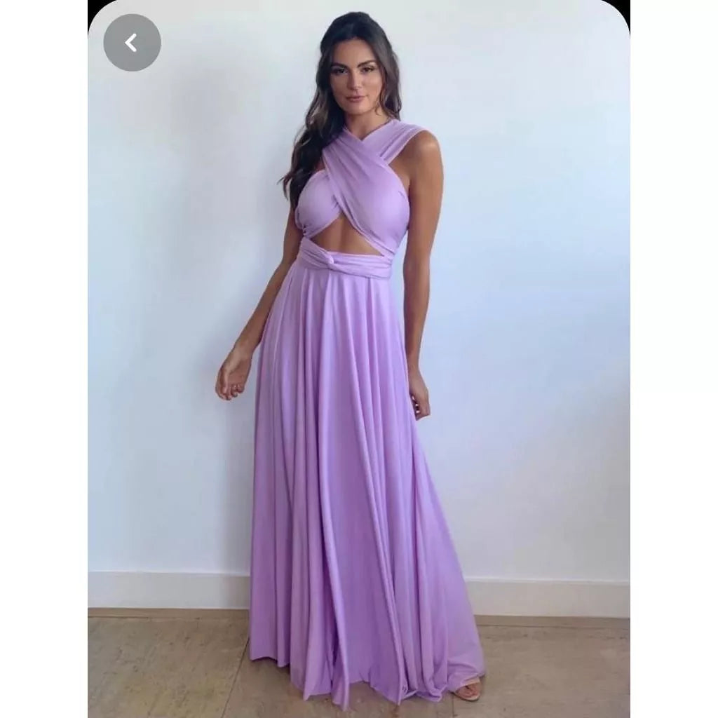vestido Longo Várias Formas Infinity Multiformas Multiuso Festas Casamento Madrinhas Formatura