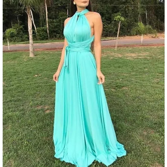 vestido Longo Várias Formas Infinity Multiformas Multiuso Festas Casamento Madrinhas Formatura