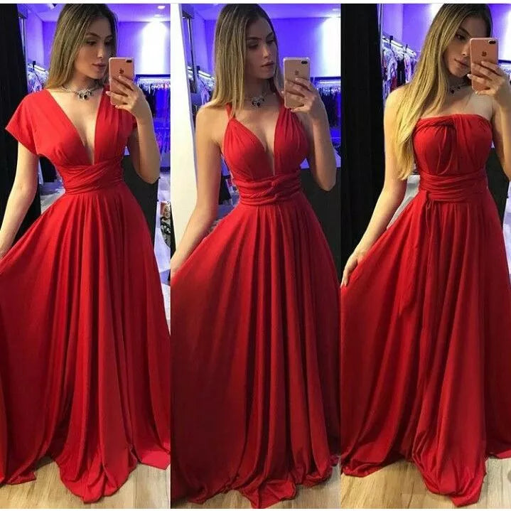 vestido Longo Várias Formas Infinity Multiformas Multiuso Festas Casamento Madrinhas Formatura