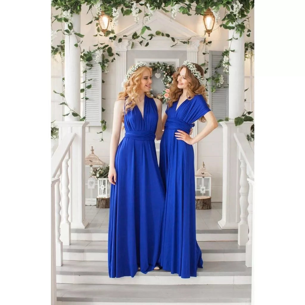 vestido Longo Várias Formas Infinity Multiformas Multiuso Festas Casamento Madrinhas Formatura