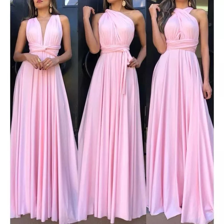 vestido Longo Várias Formas Infinity Multiformas Multiuso Festas Casamento Madrinhas Formatura
