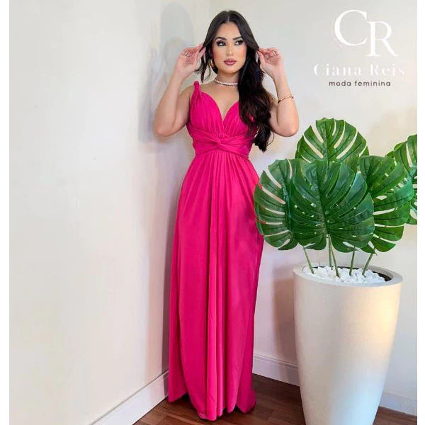 vestido Longo Várias Formas Infinity Multiformas Multiuso Festas Casamento Madrinhas Formatura
