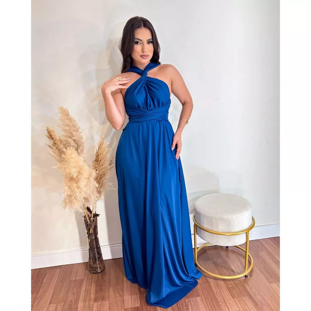 vestido Longo Várias Formas Infinity Multiformas Multiuso Festas Casamento Madrinhas Formatura