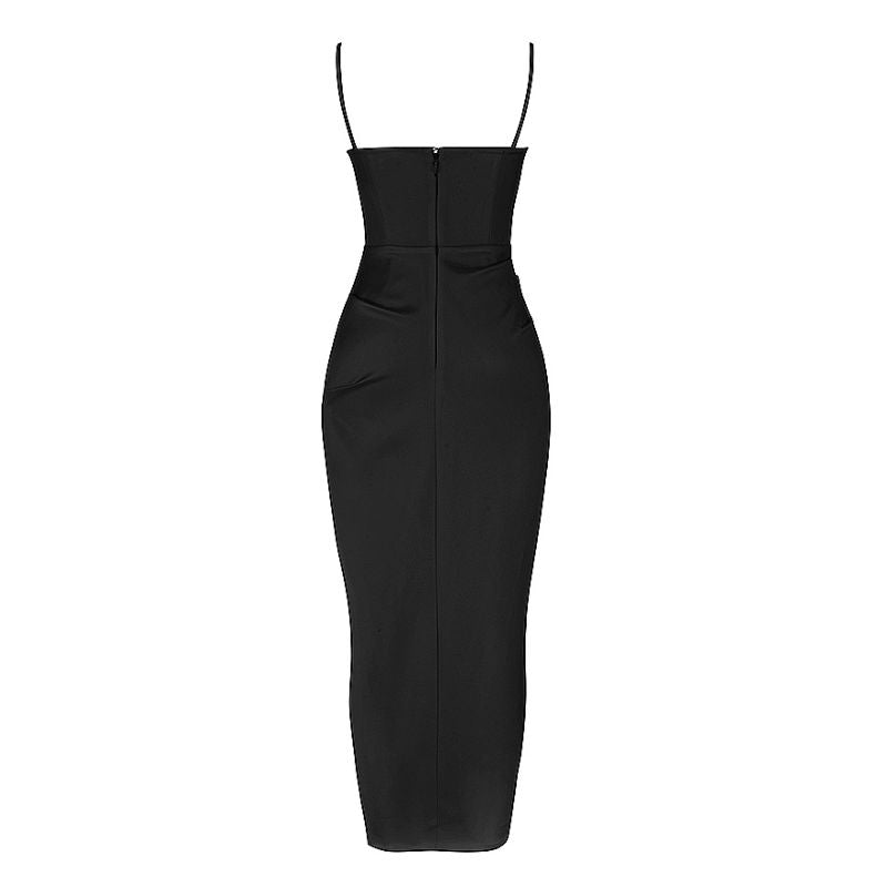 Vestido Midi Jade Preto