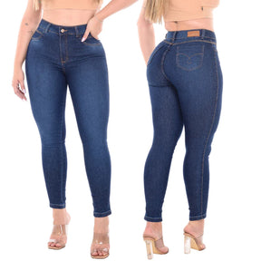 Kit 4 Calças Feminina Cintura Alta Skinny Jeans Com Lycra Levanta Bumbum