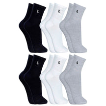Kit com 6 Pares de Meias Cano Médio Algodão Lupo